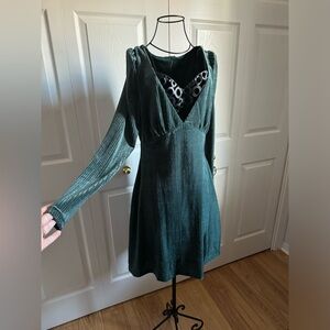 Long sleeve mini dress